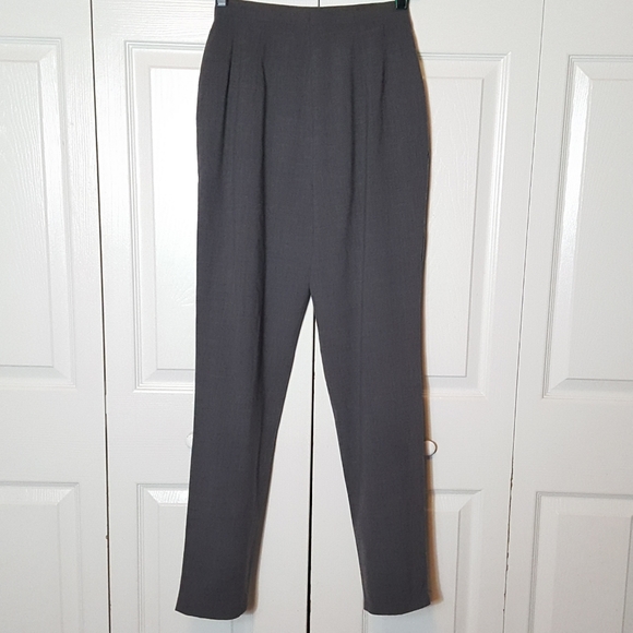 Saks Fifth Avenue Virgin Wool Blend Career Pants - Picture 3 of 5